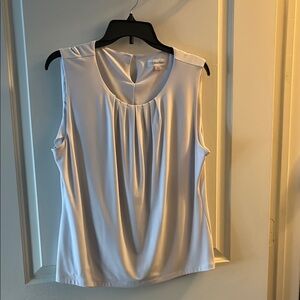 Calvin Klein Gray Pleated Blouse
